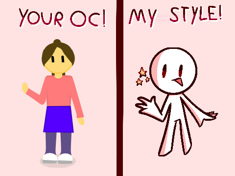 Pls draw my OC in your style!