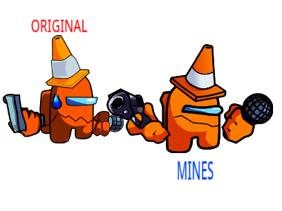 Orange in inficone style