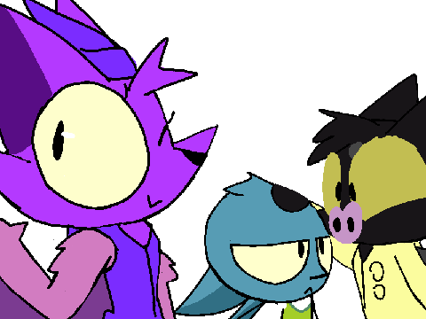 Triple Baka but its my nonscratch ocs
