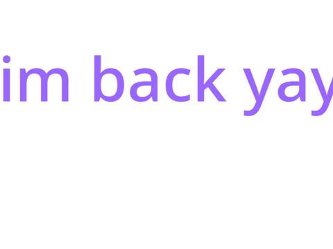 im back
