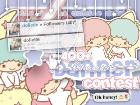 ( CLOSED )↘︎ 400+ banner contest ☆ ´ˎ˗ 