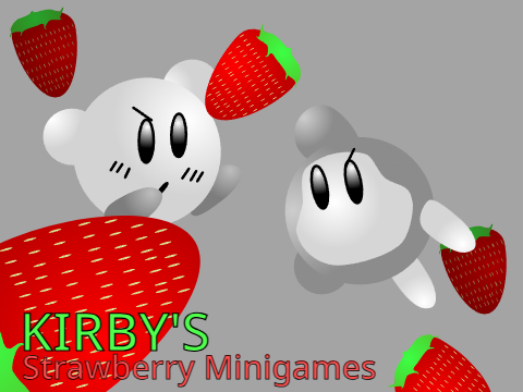 Kirby's Strawberry minigames! Minigame 1
