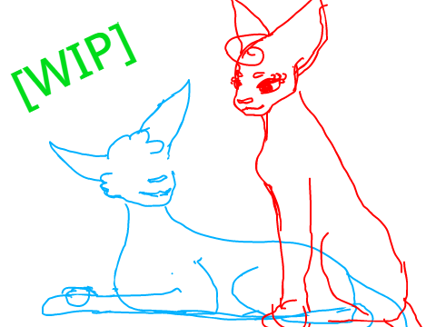 Apsenbreeze + Jasmineflower WIP fanart 