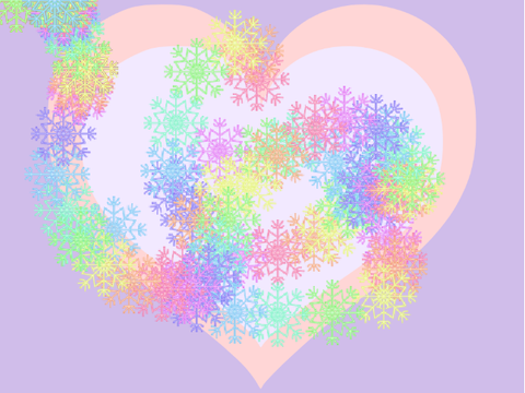 colorful snowflakes