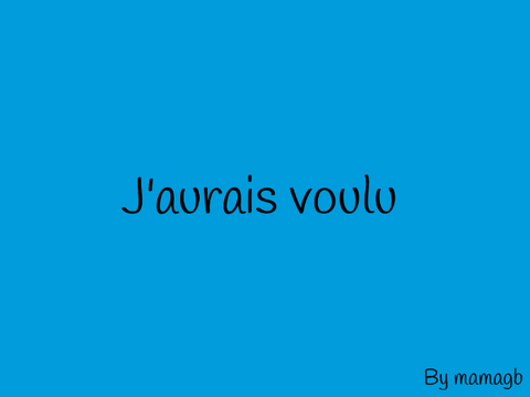 J'aurai voulu by mamagb