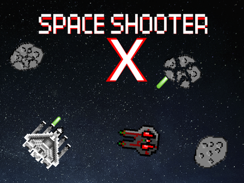 Space shooter X logo