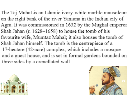 Know about Taj Mahal