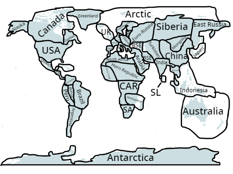 Map of RP: World Divisions
