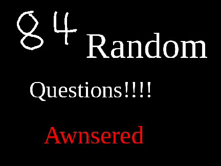 84 Random Questions!!!