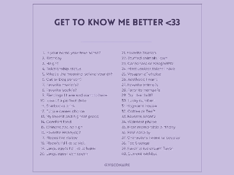 Get to know me better! ZodiacCat Edition