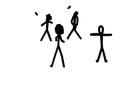 try to make a stickman with one line remix remix remix