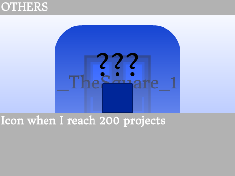 Icon when I reach 200 projects