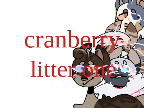 CLOSED ♡ cranberry litter one ♡ 