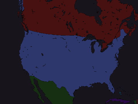 Map Of Central North America v.2