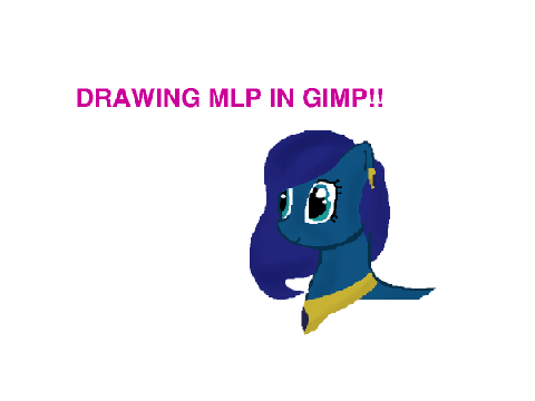 How to draw MLP in GIMP