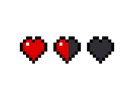 Minecraft　heart素材