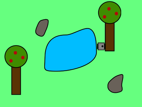 RPG 8 Direction Movement, Directional Costumes, Working Obstacles, Bonus Lake Feature