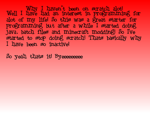 Why I am so inactive on scratch