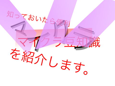 マイクラ豆知識