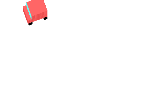 top-down 3d car