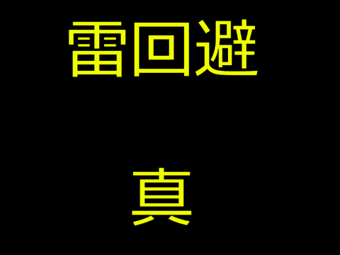 雷回避   真