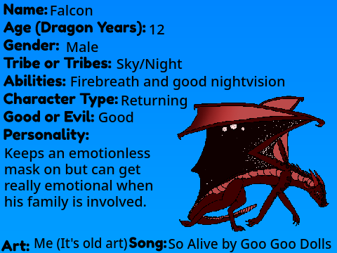 Rebuilt WoF RP Sign-Up Sheet ~ Falcon