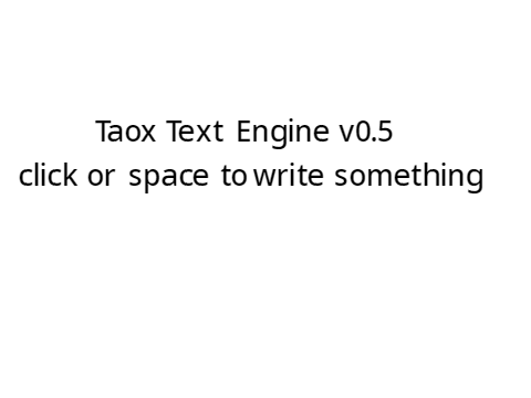 Taox Text Engine v0.5 (clone)