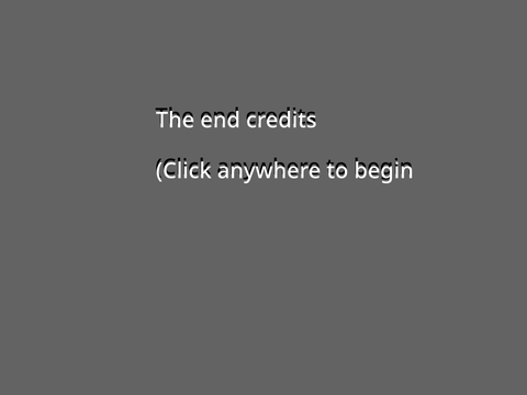The end credits…
