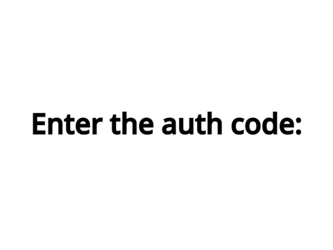 Authentication