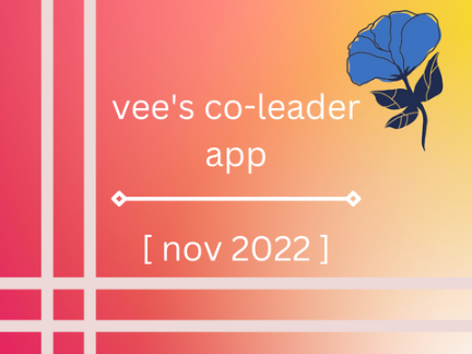 (ACCEPTED FOR FOLKLORE YYAYY) vee's swc co-leader app [ nov 2022 ]