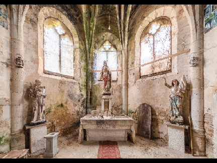 POV: You're in an old church and you can hear singing