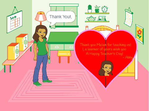 Happy Teacher's Day Part 1 | Abby's Teacher's Day Card