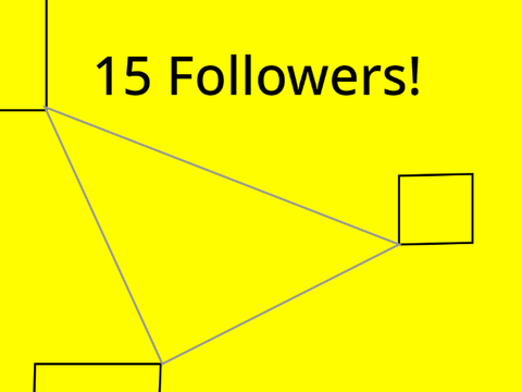 15 followers! The first step of many