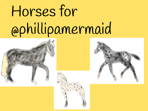 Horses for @phillipamermaid