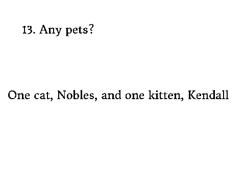 30 Things No One Asks (Tag)