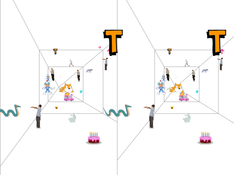 立体視しないとできないゲーム