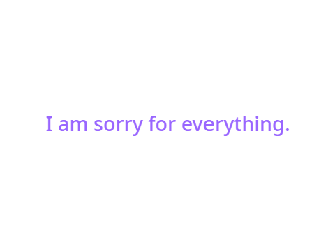 sorry