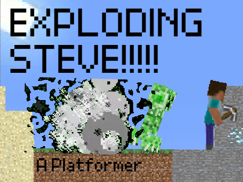 Exploding Steve. A Minecraft Platformer #Games #minecraft #explosions 
