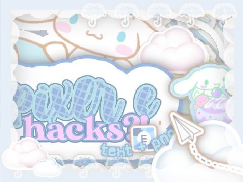 ✈️ pixlre hacks [text + pngs]