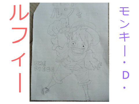 ルフィー、チョッパー書いてみた！！
