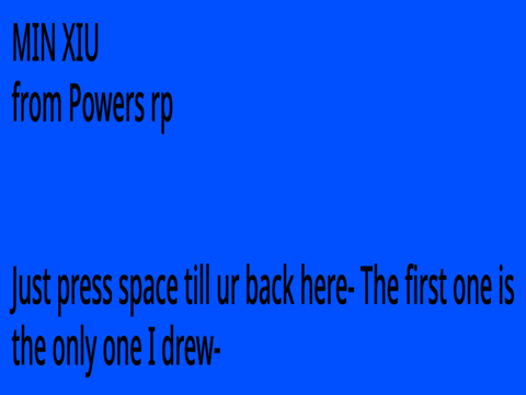 My OC Min Xiu in Powers RP