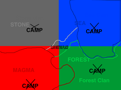 "map" of the new four clans