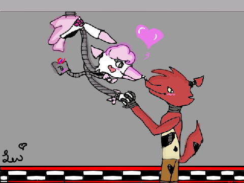 foxy x mangle beside you is da song :3