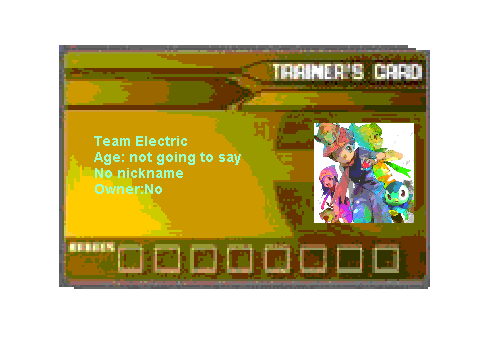 My Team Electric Member Card. (Mintgreen's)