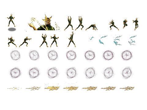 Electro Sprites for an upcoming game.