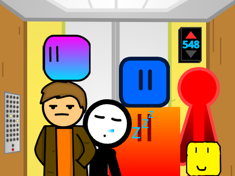 Add Yourself Waiting in the Elevator #trending#animation