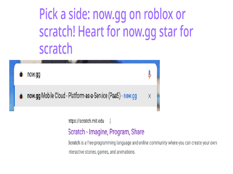 Pick your side: Roblox or Scratch?