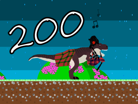 The Bagpipe Playing T-rex