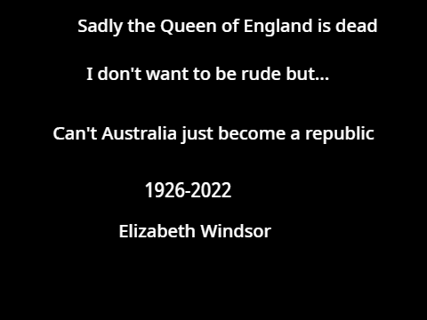 Tribute to the Queen