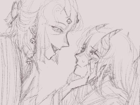 first oc vs most developed oc (?) redraw